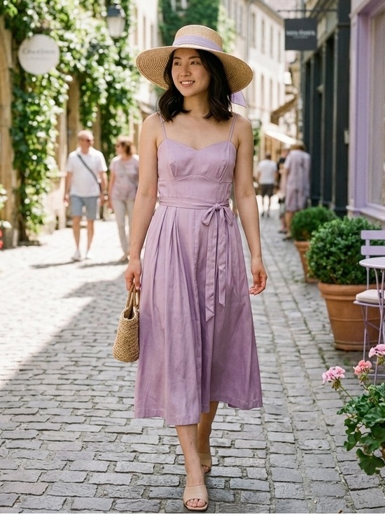 a new day Dresses & Skirts - NWT A New Day Women Bow Belt Midi Dress Pink Size M 2 Pockets
